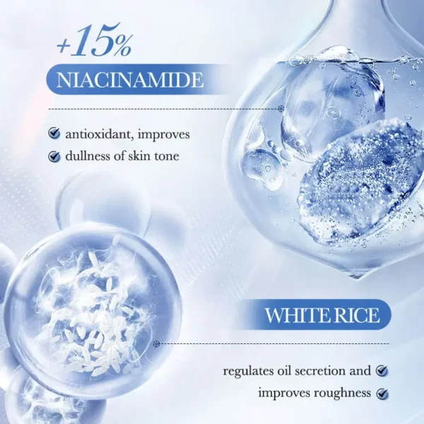 Crema Facial Hidratante Profunda – Iluminadora con Niacinamida y Arroz (50g) - Imagen 3