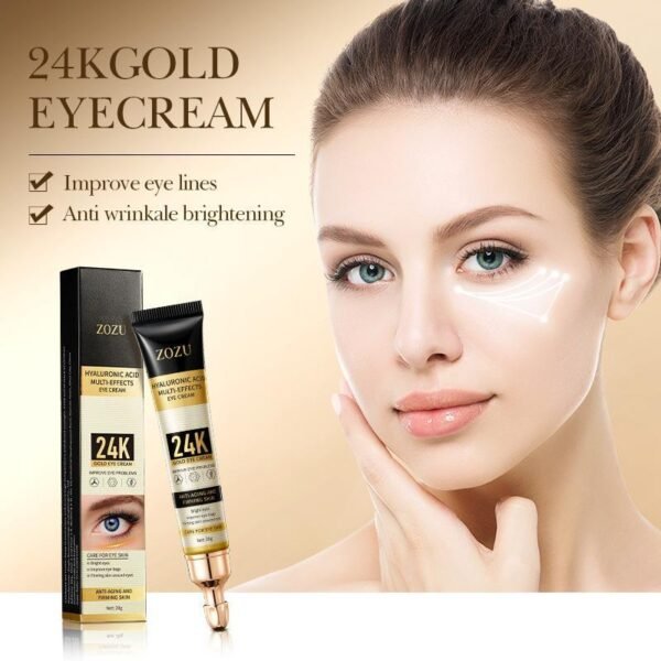 Contorno de Ojos Multiefecto Hialurónico  24K (20gr) – Hidratación, Reafirmación - Imagen 3
