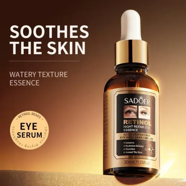 Contorno de Ojos Antiarrugas con Retinol (30ml) – Rejuvenece y Suaviza las Líneas de Expresión