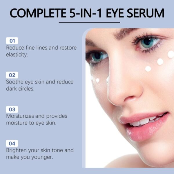 Sérum de Ojos 5 en 1 Multicorrección – Rejuvenece y Revitaliza tu Mirada - Imagen 3