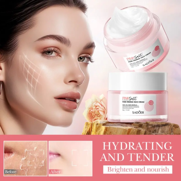 Crema Facial Reafirmante de Poros con Sal Rosa – 50g - Imagen 2