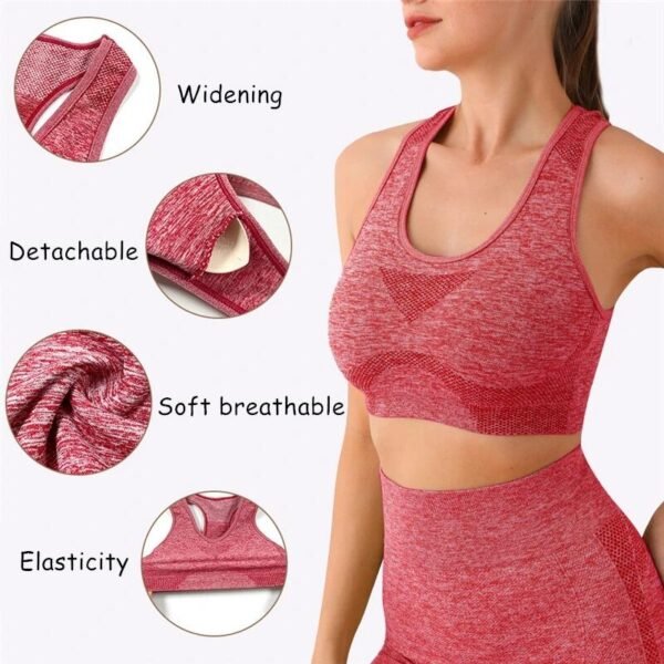 Conjunto Deportivo Mujer 2 Piezas Rojo – Talla Única - Imagen 5