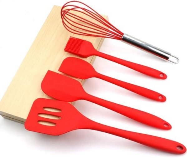 Juego de Espátulas de Cocina de Silicona Antiadherente (5 piezas) - Imagen 4
