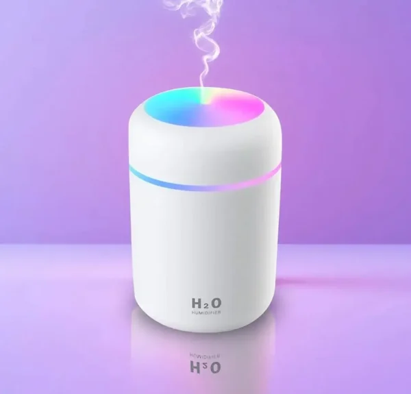 🌸 Humidificador LED Rosa de 300ml – Bienestar y Estilo en un Solo Producto