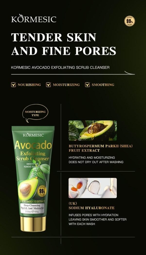Limpiador Facial Exfoliante de Aguacate 100ml - Imagen 6