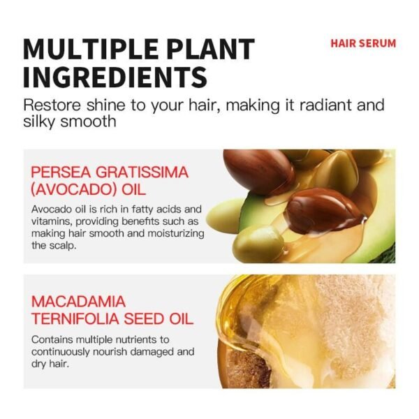 Serum Capilar Multivitaminico De Aceite De Marruecos Y Aceite De Aguacate – 40 Capsulas Kormesic - Imagen 3