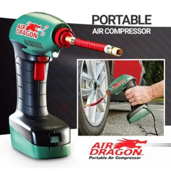 Compresor de Aire Portátil Air Dragon – Inflado Rápido y Seguro en Cualquier Lugar