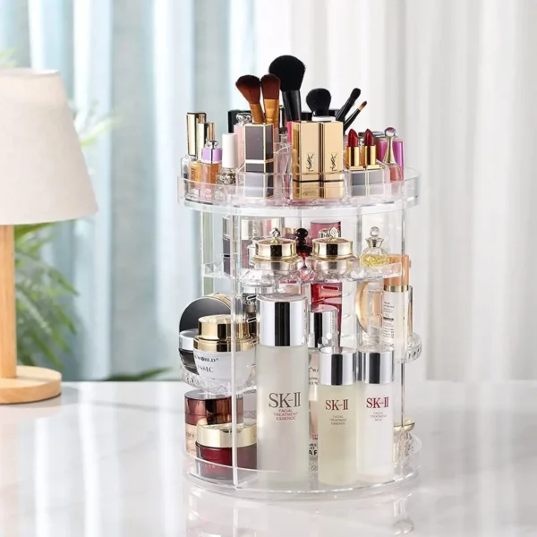 Organizador rotable de maquillaje