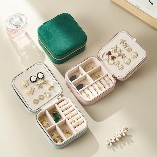 Joyero Portable de Viaje – Organización Elegante y Compacta para tus Joyas - Imagen 4