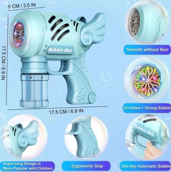 🪽 Pistola de Burbujas Ángel – Diversión Mágica y Segura para Niños - Imagen 4