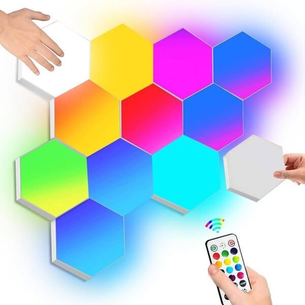 Luz Led hexagonal 3 unidades