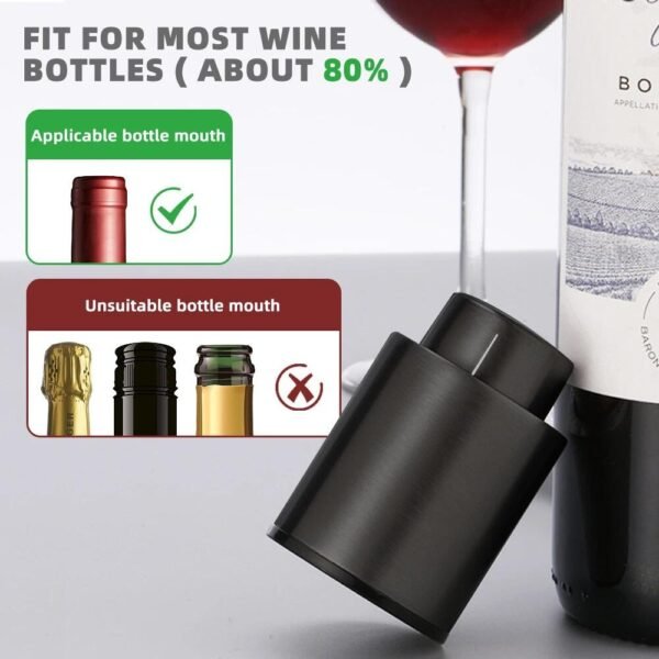Tapón de Botella de Vino al Vacío – Conserva el Sabor y Aroma por Más Tiempo - Imagen 4