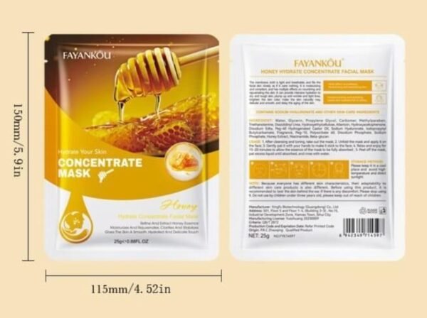 Mascarilla Facial Concentrada Hidratante de Miel – Nutrición Profunda y Brillo Natural - Imagen 4