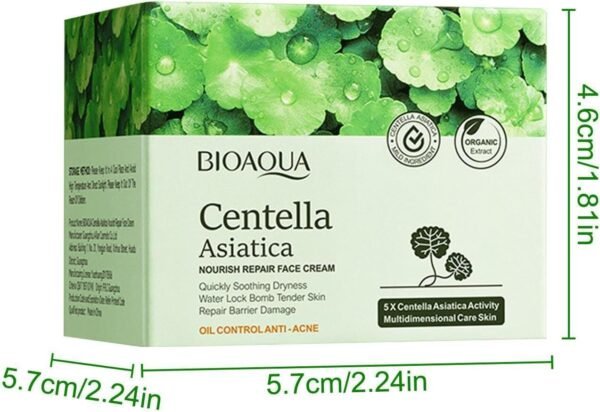 Crema Facial Hidratante de Centella Asiática – Calma, Repara e Hidrata (50 g) - Imagen 5