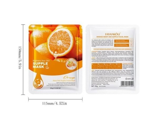 Mascarilla Facial Iluminadora de Naranja – Vitamina C Pura para una Piel Radiante - Imagen 3