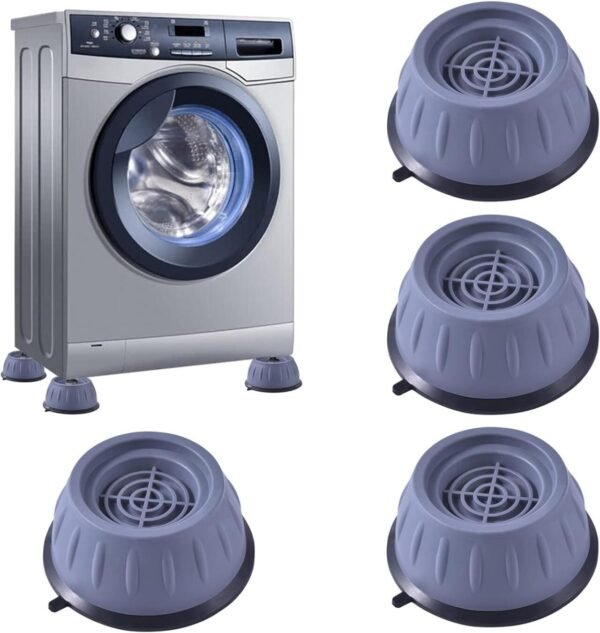 🛠️ Almohadillas de Goma Antivibración para Lavadoras (Set de 4)