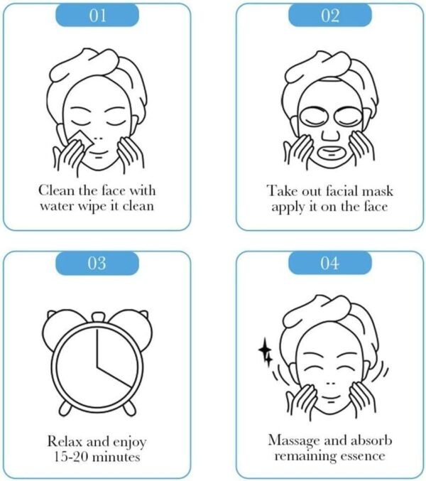 MASCARILLA FACIAL 3 PASOS ÁCIDO HIALURÓNICO Y AMINOÁCIDOS (0.8g + 0.8g + 25g) - Imagen 4