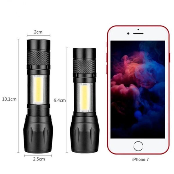Mini linterna recargable zoom - Imagen 6