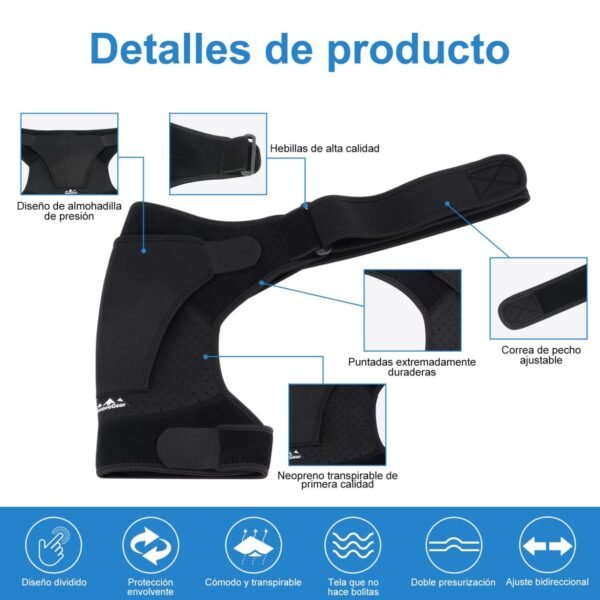 Soporte de Hombro Ajustable de Neopreno - Imagen 8