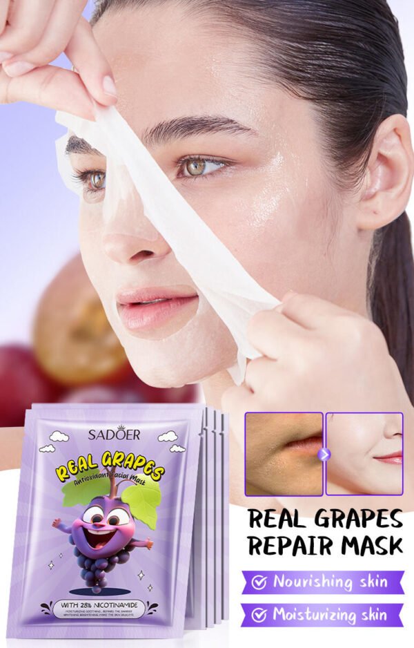 Mascarilla Facial Hidratante de Uva SADOER - Imagen 5