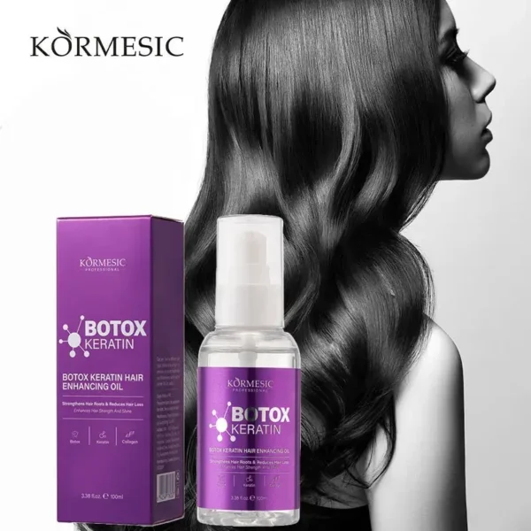 Aceite Fortalecedor de Cabello con Keratina (100ml) – Reparación Profunda y Brillo Intenso - Imagen 4