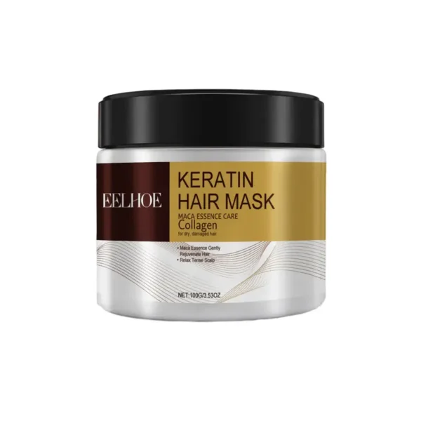 EELHOE Máscara de Keratina - Reparación Profunda, Antifrizz y Brillo Intenso - Imagen 2