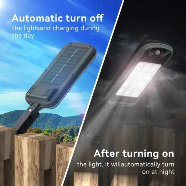 Luz solar para exteriores con sensor de movimiento mcon 3 modos, luz blanca, 144 LED - Imagen 5