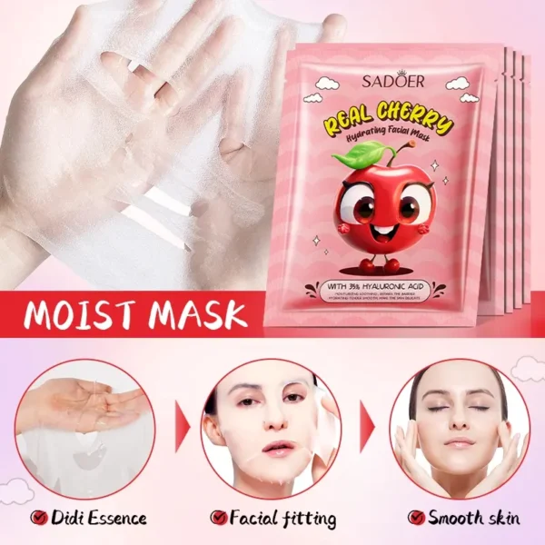 Mascarilla Facial Hidratante de Cereza SADOER - Imagen 7