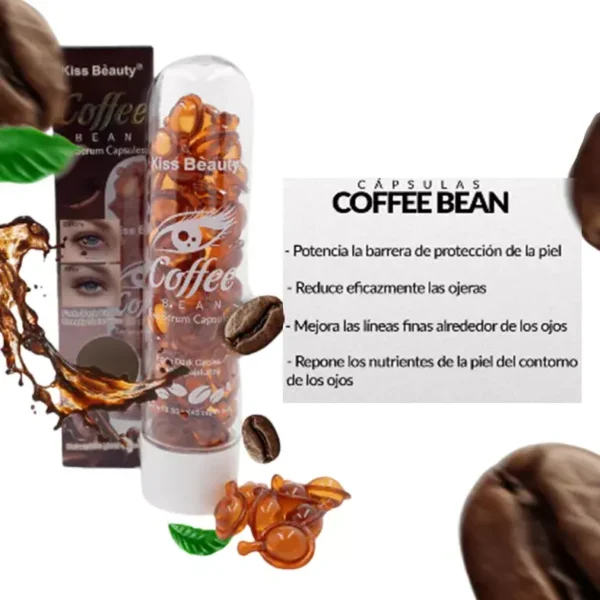 Serum En Mini Capsulas Esencia Granos De Cafe Contorno Ojos - Imagen 4