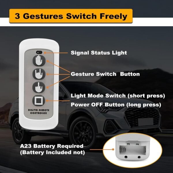 Luz LED de Gestos de Mano para Automóvil - Imagen 3