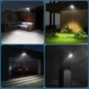 Luz solar para exteriores con sensor de movimiento mcon 3 modos, luz blanca, 144 LED - Imagen 4