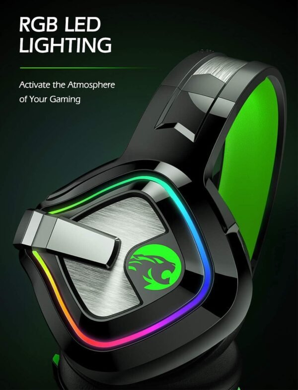 Cascos Gaming A66 con Luz RGB - Imagen 6