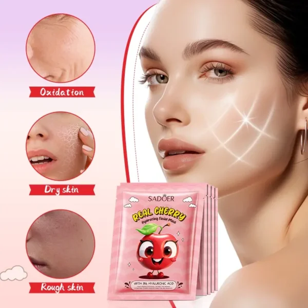 Mascarilla Facial Hidratante de Cereza SADOER - Imagen 6