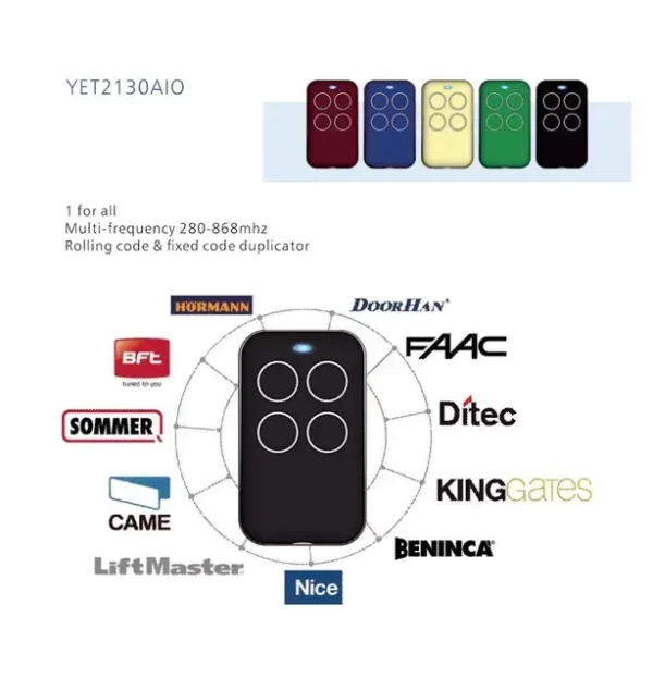 Mando Clonador de Código Universal – Control Remoto para Puertas de Garaje, Alarmas y Más - Imagen 6