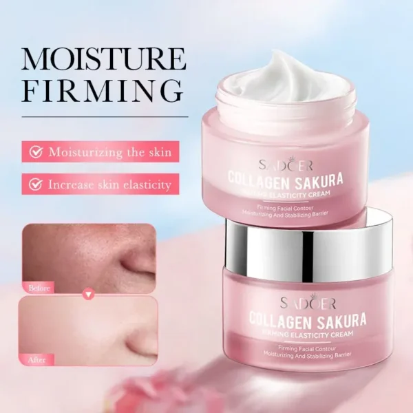 Crema Facial Sakura Colágeno Reafirmante (50g) – Hidratación y Juventud para tu Piel - Imagen 5