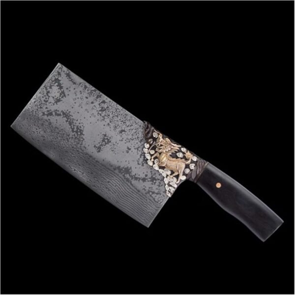 Cuchillo de Cocina de 8 Pulgadas con Patrones Damasco