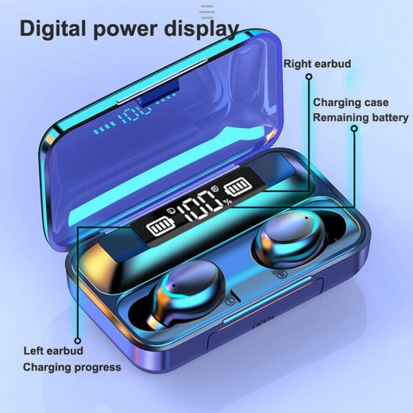 Auriculares inalámbricos F9 LED - Imagen 5