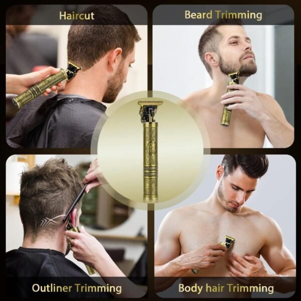 Juego de Corte de Pelo Profesional Inalámbrico Recargable con Motor de 7000 RPM GreenLyca - Imagen 5