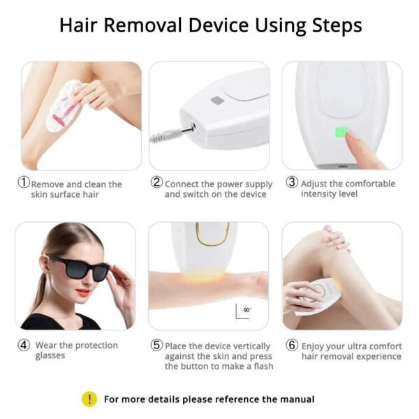 Depiladora IPL Láser – Tecnología Profesional de Depilación en Casa - Imagen 8