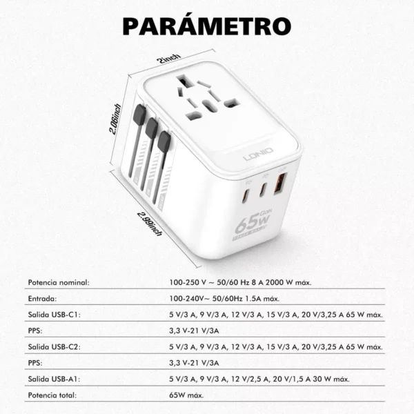 Adaptador PD20W Universal – Carga Rápida y Compatibilidad Total - Imagen 3