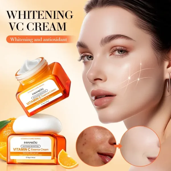Crema Facial Blanqueadora e Iluminadora con Vitamina C (50g) - Imagen 3