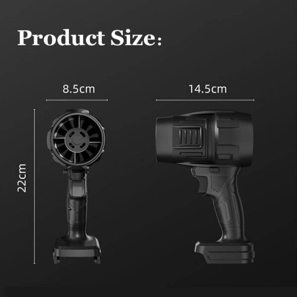 Soplador de aire potente + una bateria | soplador de polvo eléctrico de mano de 130,000 rpm, mini ventilador - Imagen 5
