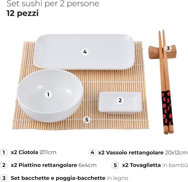 Set de Sushi de 12 Piezas - Imagen 6