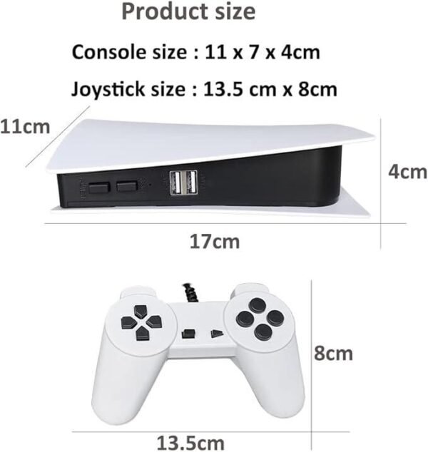 Consola GS5 Retro de Juegos – 200 Juegos Preinstalados, Compatible con TV y Soporte para Dos Jugadores - Imagen 3