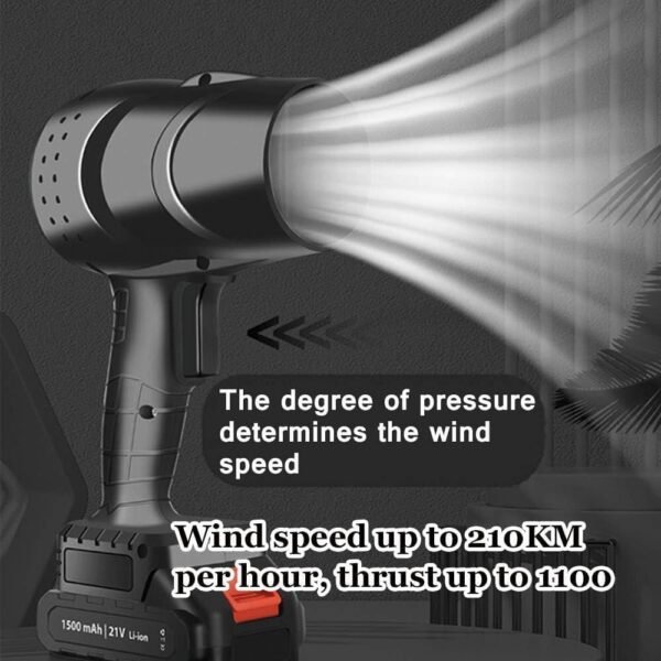 Soplador de aire potente + una bateria | soplador de polvo eléctrico de mano de 130,000 rpm, mini ventilador - Imagen 4