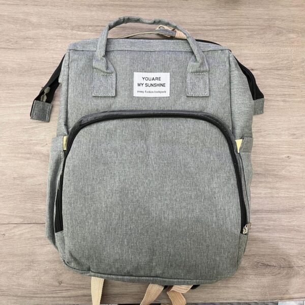 Mochila Mamá de Pañales Multifuncional Plegable - Cuna de Viaje y Estación de Cambio para Bebé, Estilo Unisex - Imagen 4