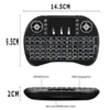 Mini teclado inalámbrico con ratón Touchpad retroiluminación LED - Imagen 5