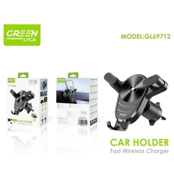 soporte de smartphone para coche con carga NFC y rotación 360° - Imagen 3
