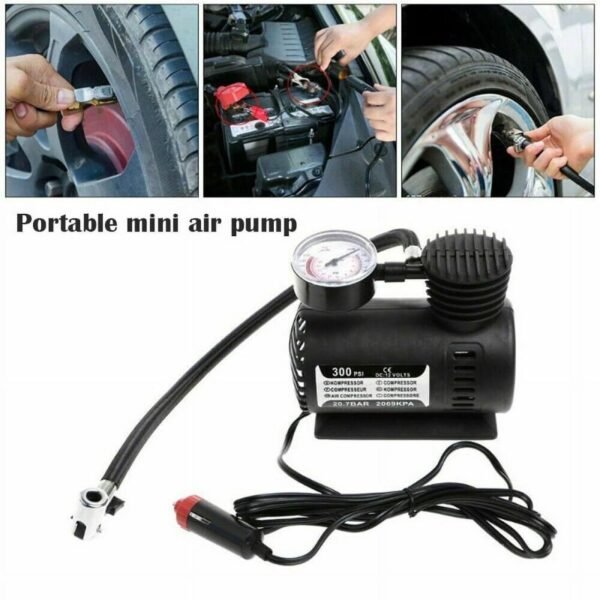 Compresor de Aire Portátil 300 PSI – Inflador Eléctrico para Neumáticos de Coche - Imagen 2