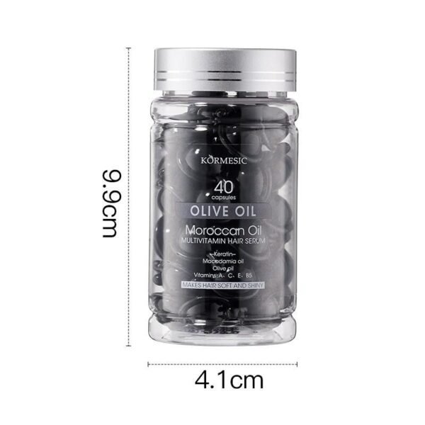 Sérum Capilar Multivitamínico de Aceite de Marruecos y Aceite de Oliva – 40 Cápsulas | Kormesic